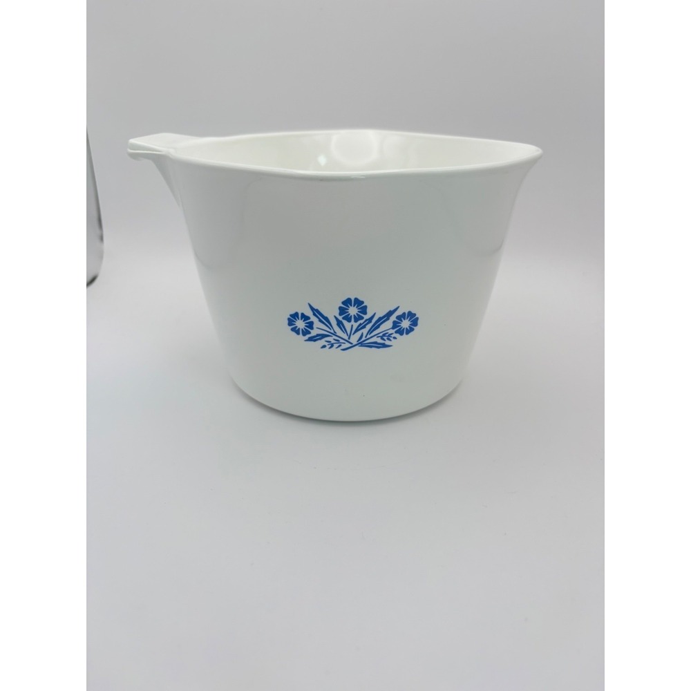 Vintage Corning Ware Sauce Maker Blue Cornflower Pour Spout 4 Cups 32 oz Cottage - Picture 3 of 8